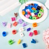 Pandahall 50Pcs Acrylic Vowel Letter Slider Charms Chunky Alphabet Letter