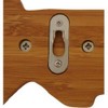Zeller 13590 Key Holder Bamboo/Stainless Steel 35 x 4 x
