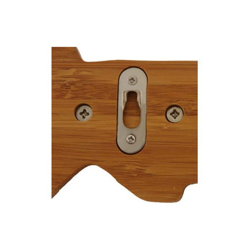 Zeller 13590 Key Holder Bamboo/Stainless Steel 35 x 4 x
