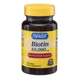 Rexall Biotina 10000mcg 50 Capsulas                                                                                                                   
