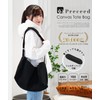 Preceed Shoulder Fatigue Tote Bag, Canvas, YKK Zipper, Removable Shoulder