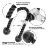 Cuerda de Tríceps Tzawhst 70cm Antideslizante Negro de Acero para