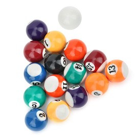 Mini Resin Billiard Balls Ecofriendly Kids Billiard Ball Toy 16 Pcs 32mm Pool Table Billiard Training Cue Balls