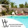 EverVanz Swimming Pool Aluminum Pole Hanger Set, Blue, 1-Pack (2