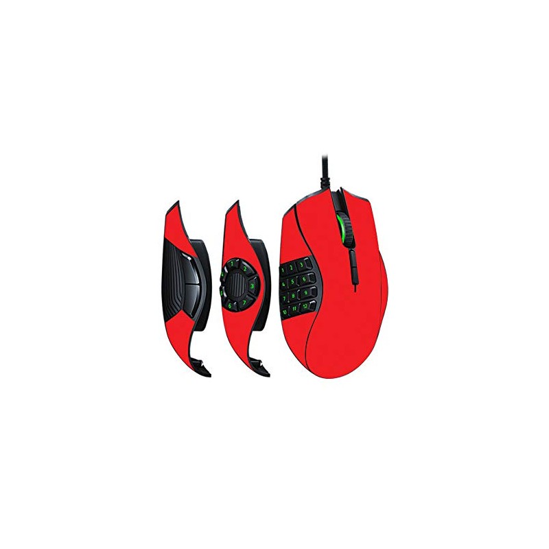 MightySkins Skin Compatible with Razer Naga Trinity - Solid Red