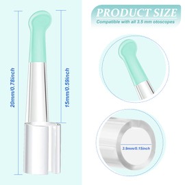 Ear Spoon Tips Ear Cleaner Replacement Tips Ear Cleaner Tips Ear Replacement Pick Ear Wax Removal Replacement Accessories Set for Teens Adults Ear Wax Removal Endoscope(16 Pieces)