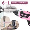 8V Cordless Screwdriver,6+1 Torque Max 10N·m Electric Power Screwdriver with