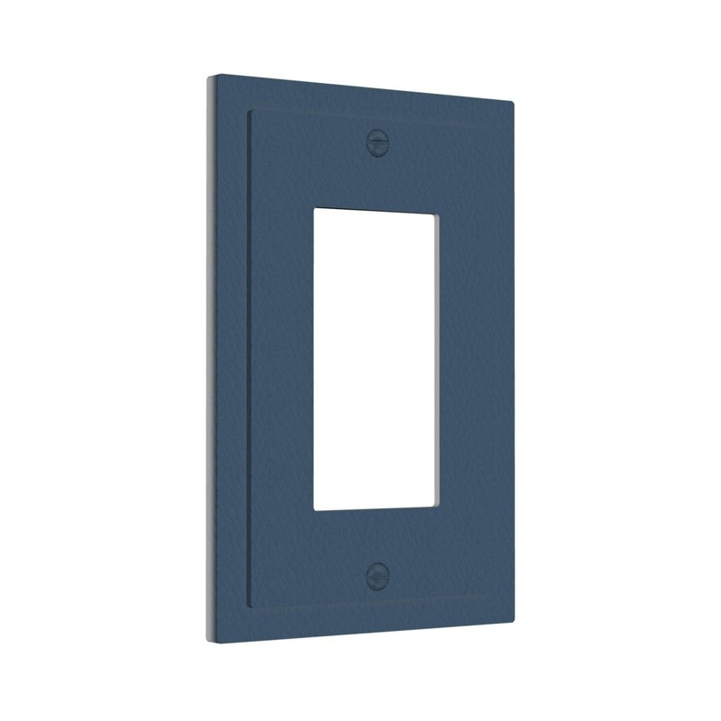 WUYOCHA Decorative Outlet Covers Encore Navy Blue 1 Gang Rocker
