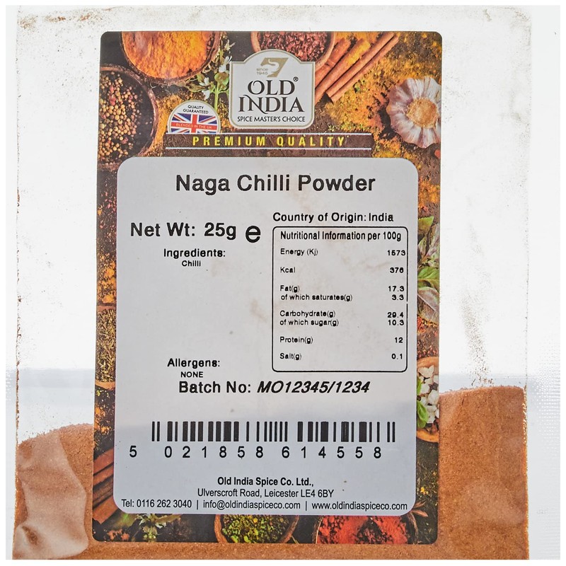 Old India Naga Chilli Powder 25g
