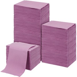 Threlaco 100pcs Disposable Changing Liner 2-ply Baby Changing Station Pad Disposable Changing Pads Diaper Changing Mat Portable Sanitary Liner Refills for Commercial Restrooms (Purple)