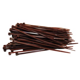 Pack of 1000 Cable Ties Brown 100 mm x 2.5 mm Craftsman Quality Cable Ties Short 8.1 kg Tensile Force