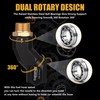 ENGINEMAN 3/4" NPT Fuel Hose Swivel - Multi-Plane 360° Rotating
