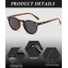 XITUADDA Polarised Round Sunglasses Women Men Retro Classic Acetate Frame