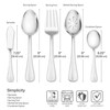 International Silver Simplicity 53-Piece Stainless Steel Flatware Set with Serving