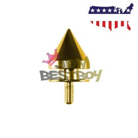 JDMBESTBOY Gold Spiked Quick Release Fasteners for Car Bumpers Trunk Fender Hatch Lids Kit