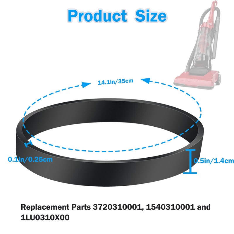 Vacuum Belt Replacement for Dirt Devil Style 4/5 Featherlite/Powerlite/Swivel Glide/Power