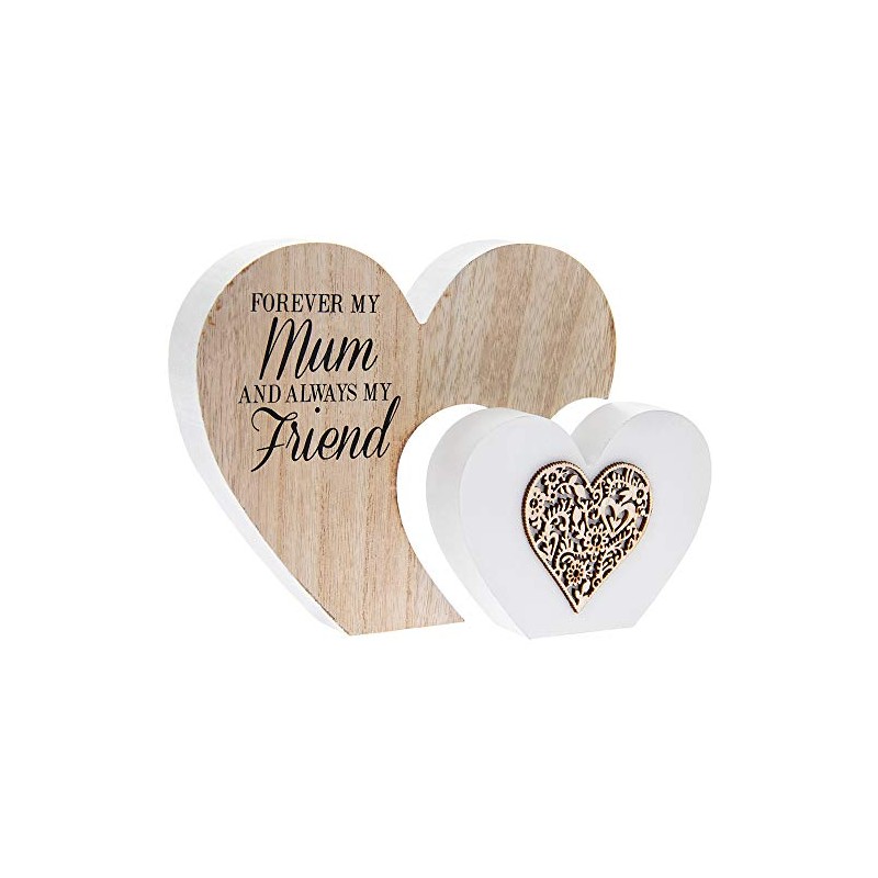 The Leonardo Collection LP43426 Plaque | Double Heart Mum Sentiments