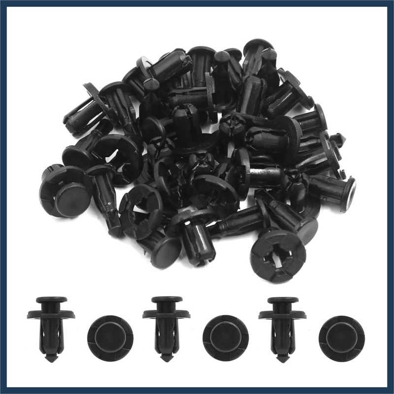 INFINAUTO 20Pcs Fit 10mm Hole Plastic Rivets Fastener Fender Bumper