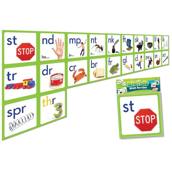 Junior Learning Blends Wall Border Educational Action Games