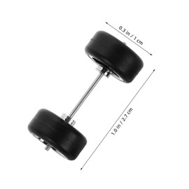 Kisangel 1 Set Scale Rc Car Rubber Tires and Wheel Hubs and Easy to Install Car Accessories for DIY Modifications and Replacement Wheels