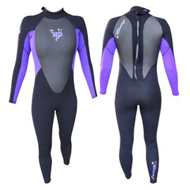 H2ODYSSEY 4/3mm Women's Momentum Back Zip Fullsuit - Long Sleeve Swimsuit for Surf Board and Deep Sea Diving