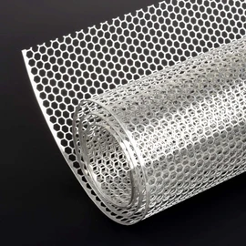 AggAuto Universal 40"x13" Car Grill Mesh - Aluminum Alloy Automotive Grille Insert Bumper Honeycomb Hole 6mm Spacing 1mm, One of the Most Multifunctional Shape Grids Silver