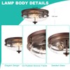 Edwarmlux Flush Mount Ceiling Lights, 2-Light Farmhouse Close to Ceiling