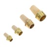 iplusmile 4pcs Pneumatic Muffler Thread Exhaust Muffler Valved Muffler Copper