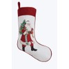 Peking Handicraft Embroidered Needlepoint Stockings Jingle Claus, 18-inch Height, Home,