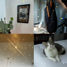 TANOMA Window Hanging Crystals Prism Suncatcher for Windows, Rainbow Maker Pendant Sun Catchers