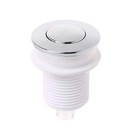 JOYKK 32 mm Compressed Air Switch Button for Bathtub Waste Disposal Switch - White