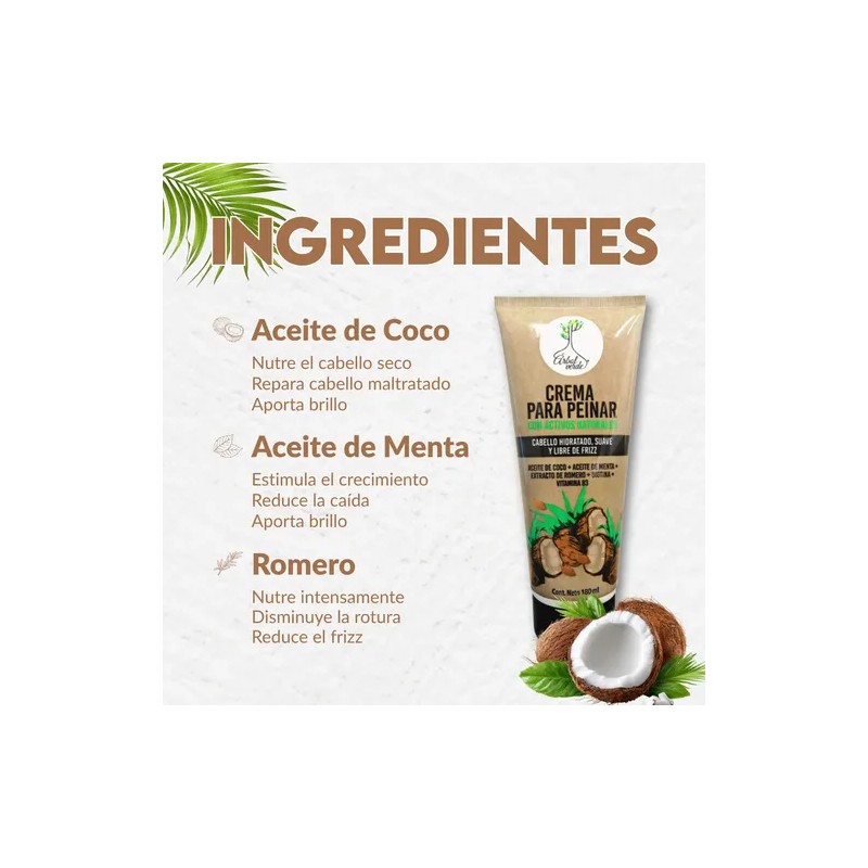 Crema Para Peinar Anti Nudos Hidratación Biotina Vitb3 180ml