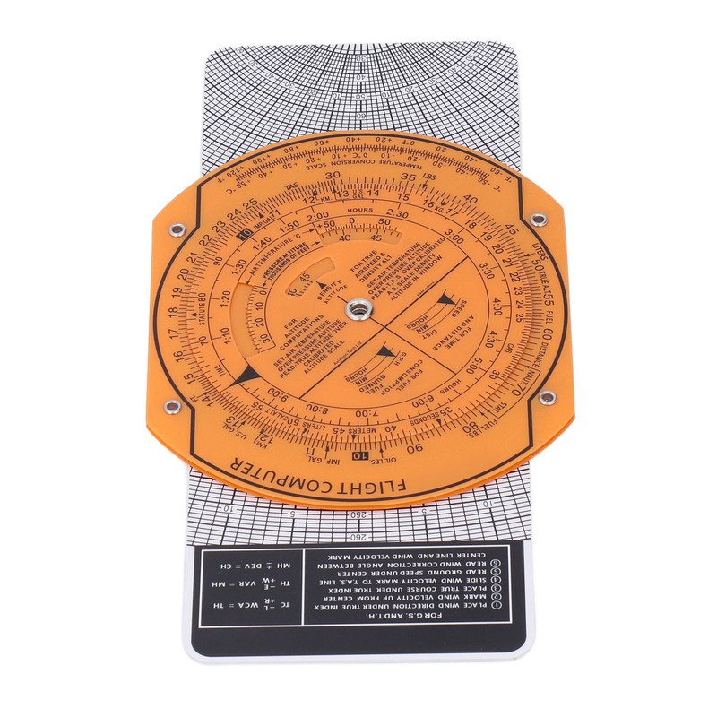 Flight Computer Aviation Pilot Flight Calculator Plastic Military Navigation Training