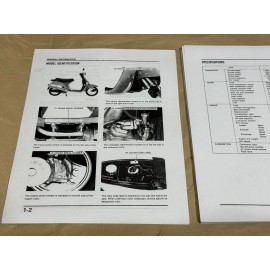 Printed Service Shop Repair Manual 83-85 Honda Aero 80 NH80 Scooter