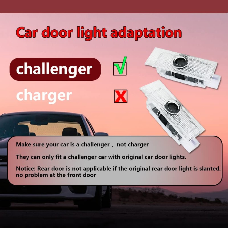 Liphontcta 通用 Car Door Logo Lights Courtesy LED Projector Lamps