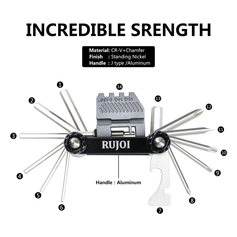 RUJOI Semi-Metallic Bicycle Disc Brake Pads for Shimano/Tektro/TRP & etc.