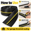 Universal Garage Door Threshold Seal Strip – Weatherproof Rubber Bottom