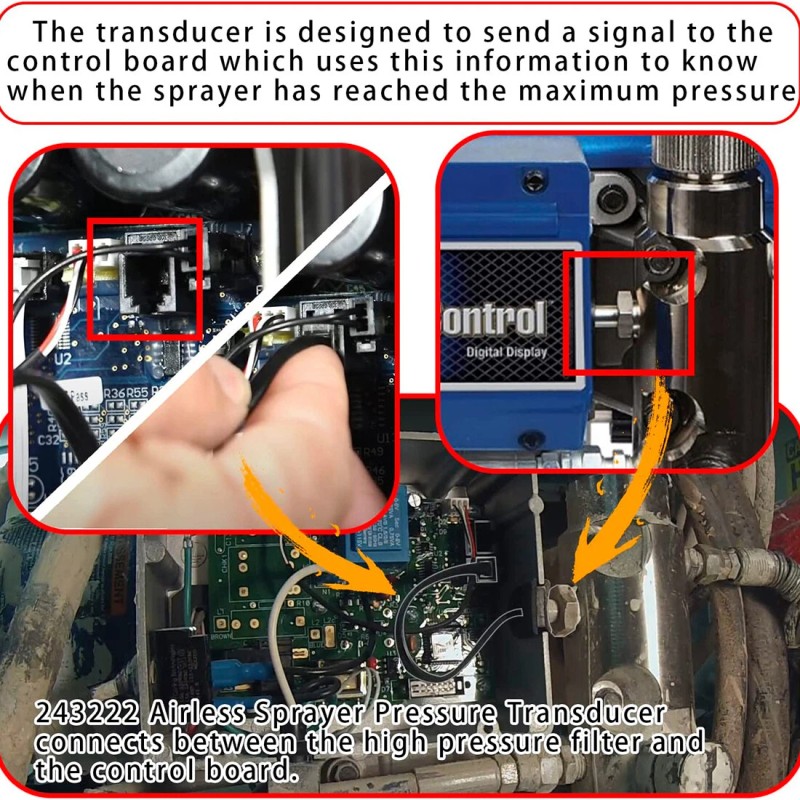 243222 Airless Sprayer Pressure Transducer for 190ES 390 395 490