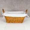 levandeo Wicker Basket Natural 32 x 19 cm Natural Wicker