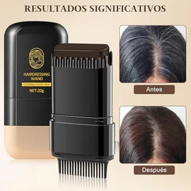 Peine de Tinte para Cabello - Hair Dye Stick, Barra Reparadora de Color de Cabello Portátil, Cubre Canas, Uso Rápido, Resistente al Agua y al Sudor, U