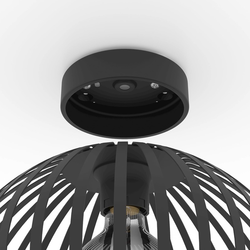 EGLO Ceiling light fixture Mogano 3, flush-mount ceiling lamp in