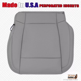 US Auto Nation 832-790-4949 2015 2016 Ford F150 Lariat Driver Side Bottom Perforated Vinyl Seat Cover Gray