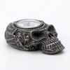 Veronese Design Steampunk Cold Cast Pewter Xeno Flat Skull Wall