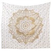 New Launched Twin White Gold Ombre Mandala Tapestry By Madhu