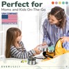 Everusely - Stainless Steel Containers with Lids - Set of