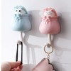 Gsycle 2PCS Cat Coat Hooks, Towel Hooks Hanger Hooks Adhesive