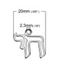 Religious Chai Hai Jewish Kabbalah Hebrew Letter Pendant Jewelry for