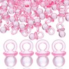 SHOWERORO 100 Pcs Acrylic Pacifier Beads Pacifier Shower Party Mini