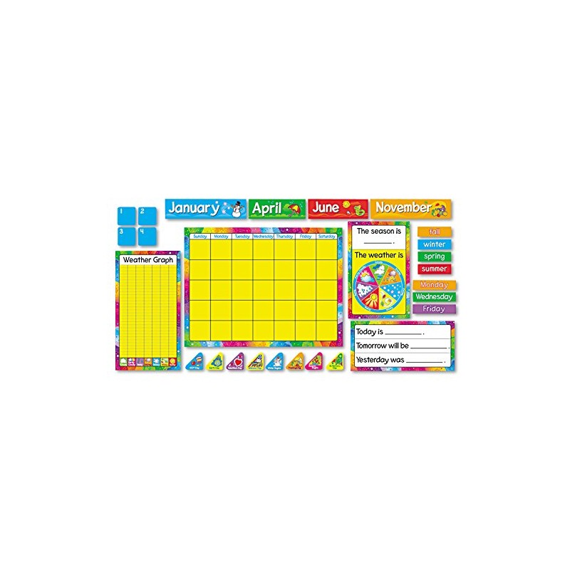 TREND enterprises, Inc. T-8096 Year Around Calendar Bulletin Board Set