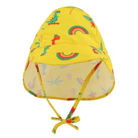PythJooh Baby Sun Hat Kids Outdoors UPF 50+ Sun Protection Hats Girls Boys Breathable Quick-Dry Adjustable Flap Caps for 0-5Years